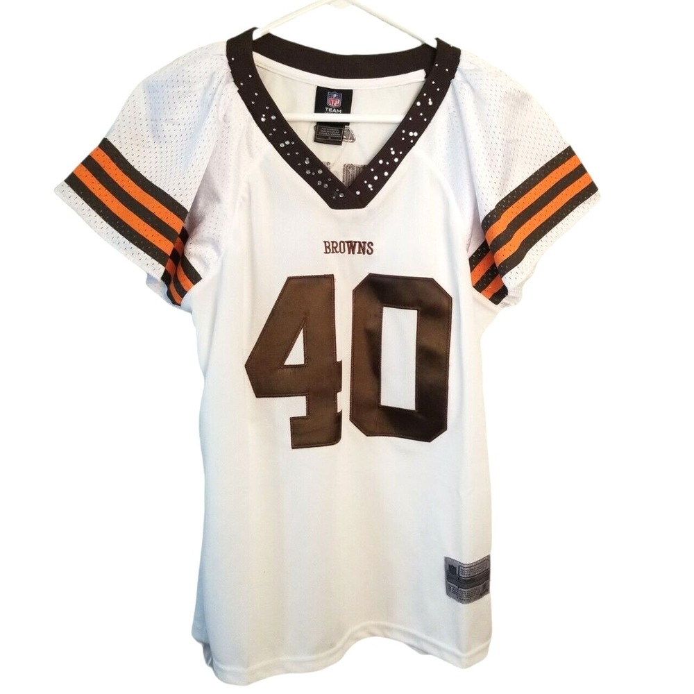 Cleveland Browns Hillis 40 NFL Team Apparel reebok Women's Shirt size M NWT